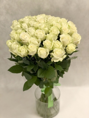 Букет из 51 белой розы №899